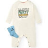 Party Baby Owl Onesie, White - Bodysuits - 4