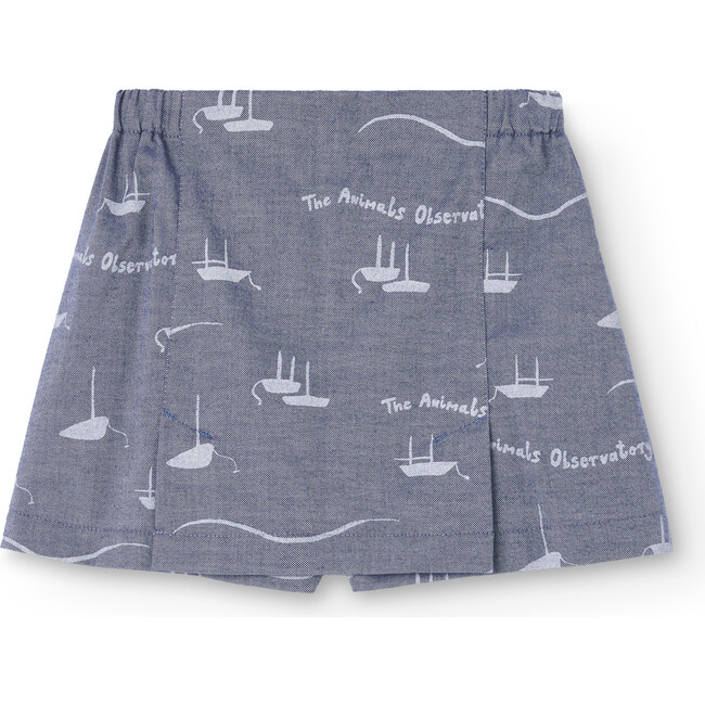 Shrimp Boats Regular Fit Mini Skirt, Deep Blue