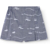 Shrimp Boats Regular Fit Mini Skirt, Deep Blue - Skirts - 1 - thumbnail