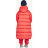 Calf Striped Relaxed Fit Padded Jacket, Red - Jackets - 4