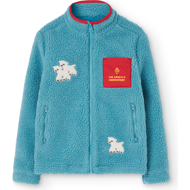 Shrew Sheep Regular Fit Fleece Jacket, Soft Blue