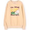 Sheep Bear Relaxed Fit Sweatshirt, Beige - Sweatshirts - 1 - thumbnail