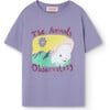 Rooster Sheep Print Regular Fit T-Shirt, Purple - T-Shirts - 1 - thumbnail