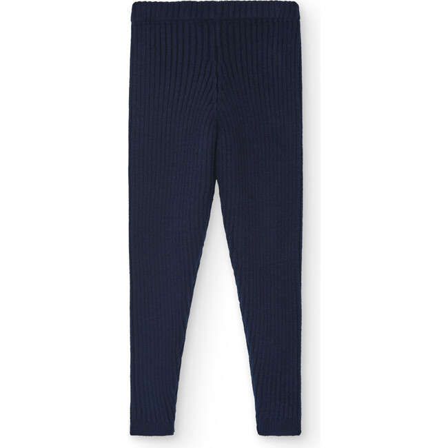Girls Crow Leggings, Navy - Leggings - 2