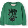 Baby Wapiti Flock Long Sleeve T-Shirt, Green - T-Shirts - 1 - thumbnail