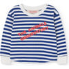 Baby Wapiti Striped Long Sleeve T-Shirt, White - T-Shirts - 1 - thumbnail