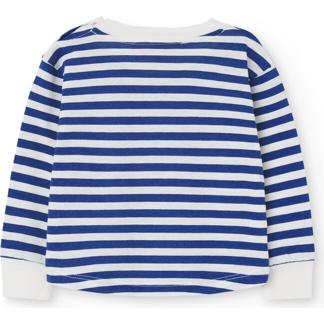 Baby Wapiti Striped Long Sleeve T-Shirt, White - T-Shirts - 2