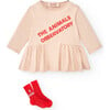 Baby Wildebeest Dress, Rose - Dresses - 4