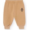 Baby Sloth Sweatpants, Brown - Sweatpants - 1 - thumbnail