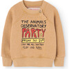 Baby Party Jackal Sweatshirt, Brown - Sweatshirts - 1 - thumbnail