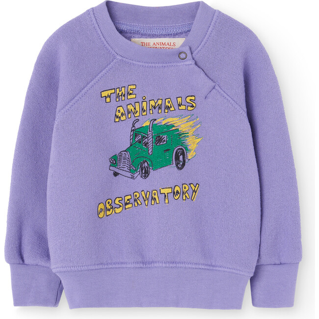 Baby Jackal Truck Sweatshirt, Purple