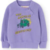 Baby Jackal Truck Sweatshirt, Purple - Sweatshirts - 1 - thumbnail