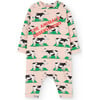 Baby Owl Cows Onesie, Rose - Bodysuits - 1 - thumbnail