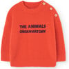 Baby Bobcat Sweater, Orange - Sweaters - 1 - thumbnail