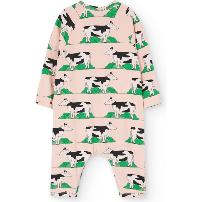 Baby Owl Cows Onesie, Rose - Bodysuits - 2