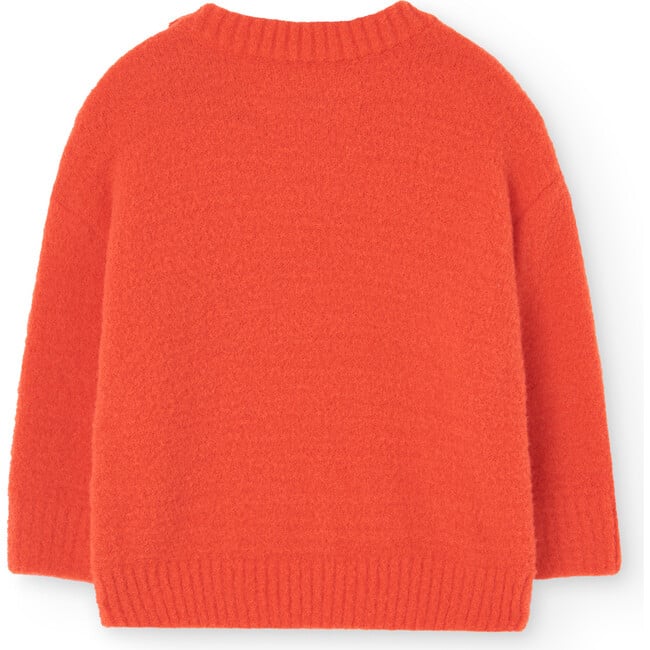 Baby Bobcat Sweater, Orange - Sweaters - 2