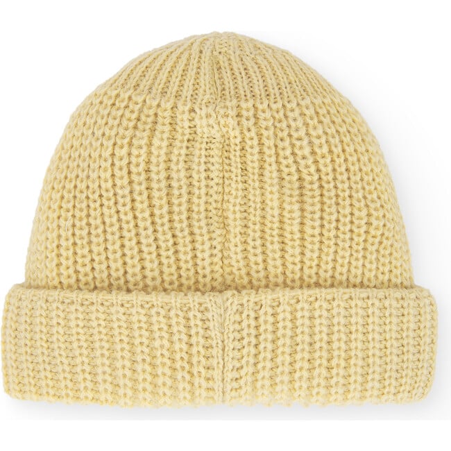 Baby Bongo Knit Beanie, Soft Yellow - Hats - 2