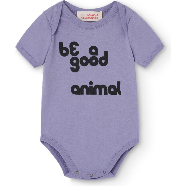 Baby Chimpanzee Be A Good Animal Bodysuit, Purple