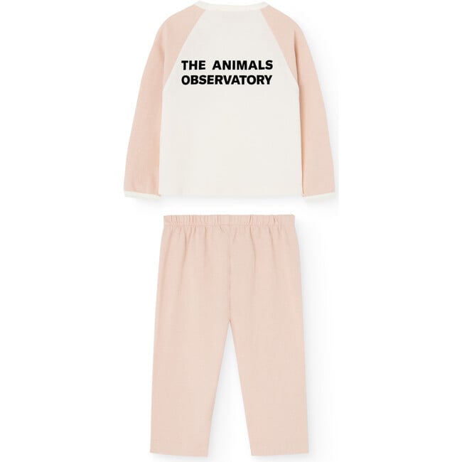 Baby Bicolor 2-Piece Raglan Sleeve T-Shirt & Pant Set, Rose - Two Pieces - 2