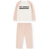 Baby Bicolor 2-Piece Raglan Sleeve T-Shirt & Pant Set, Rose - Two Pieces - 2