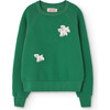 Shark Sheep Raglan Sleeve Relaxed Fit Sweatshirt, Green - Sweatshirts - 1 - thumbnail