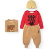 Baby Sloth Sweatpants, Brown - Sweatpants - 4