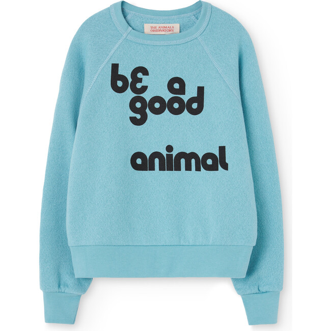 Shark Be A Good Animal Relaxed Fit Sweatshirt, Blue