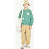 Shark Sheep Raglan Sleeve Relaxed Fit Sweatshirt, Green - Sweatshirts - 3