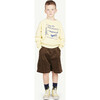 Shark Holidays Raglan Sleeve Relaxed Fit Sweatshirt, Soft Yellow - Sweatshirts - 3