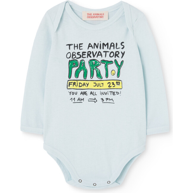 Baby Party Wasp Bodysuit, Soft Blue