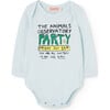 Baby Party Wasp Bodysuit, Soft Blue - Bodysuits - 1 - thumbnail