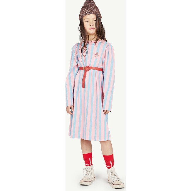 Big Dog Striped Relaxed Fit Dress, Pink - Dresses - 3