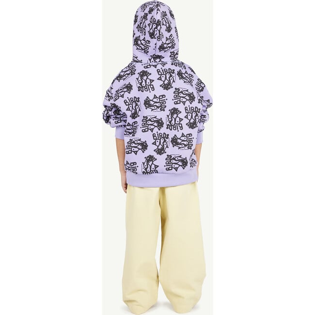 Beaver Flock Relaxed Fit Hooded Sweatshirt, Purple - Sweatshirts - 4