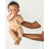 Viscose From Bamboo Organic Cotton Baby Footie, Sandstone - Footie Pajamas - 2