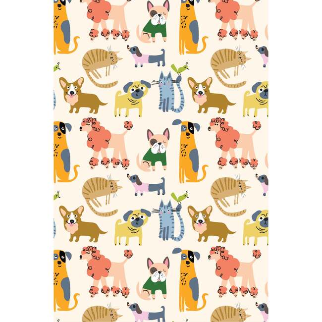 Soft & Stretchy Zipper Footie, Cats + Dogs - Footie Pajamas - 3