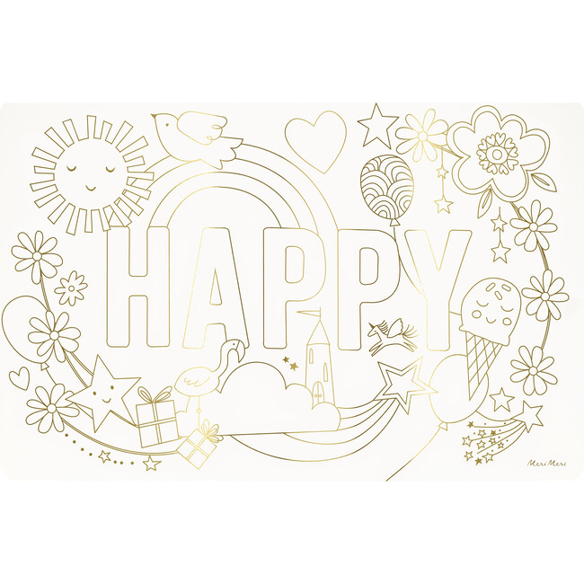 Happy Icons Coloring Placemats - Paper Goods - 5