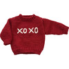 XOXO Sweater, Red - Cardigans - 1 - thumbnail