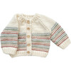 Stripe Cardigan, Pastel - Cardigans - 1 - thumbnail