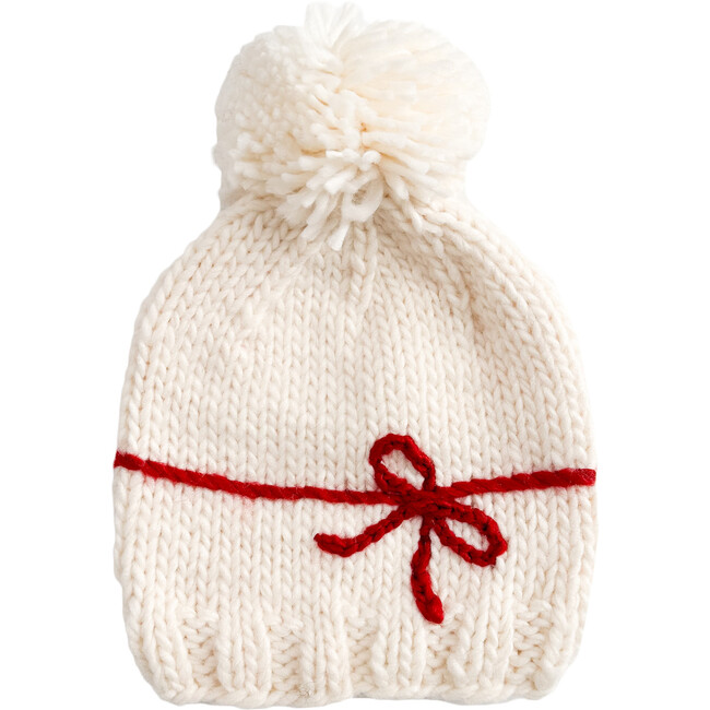 Present Hat, Cream/Red