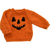 Jack-o-lantern Sweater, Orange - Cardigans - 1 - thumbnail