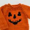 Jack-o-lantern Sweater, Orange - Cardigans - 3