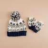 Fairisle Knit Hat, Navy - Hats - 3