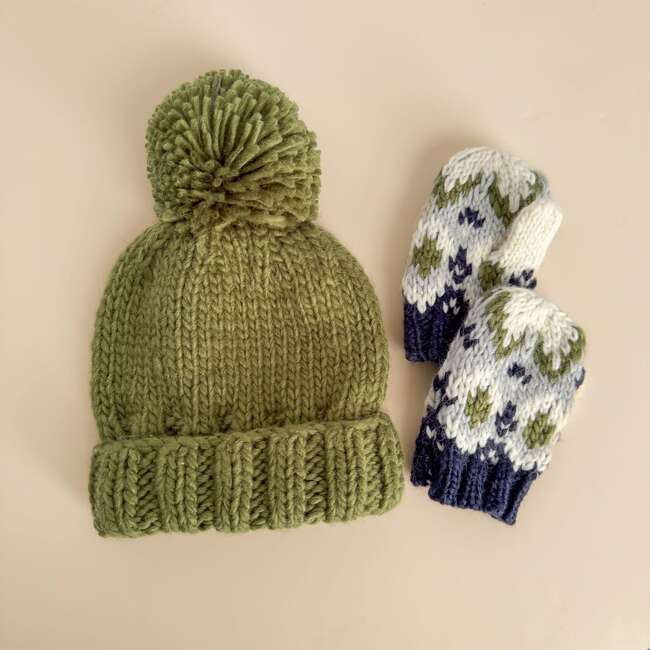 Classic Pom Hat, Moss - Hats - 2