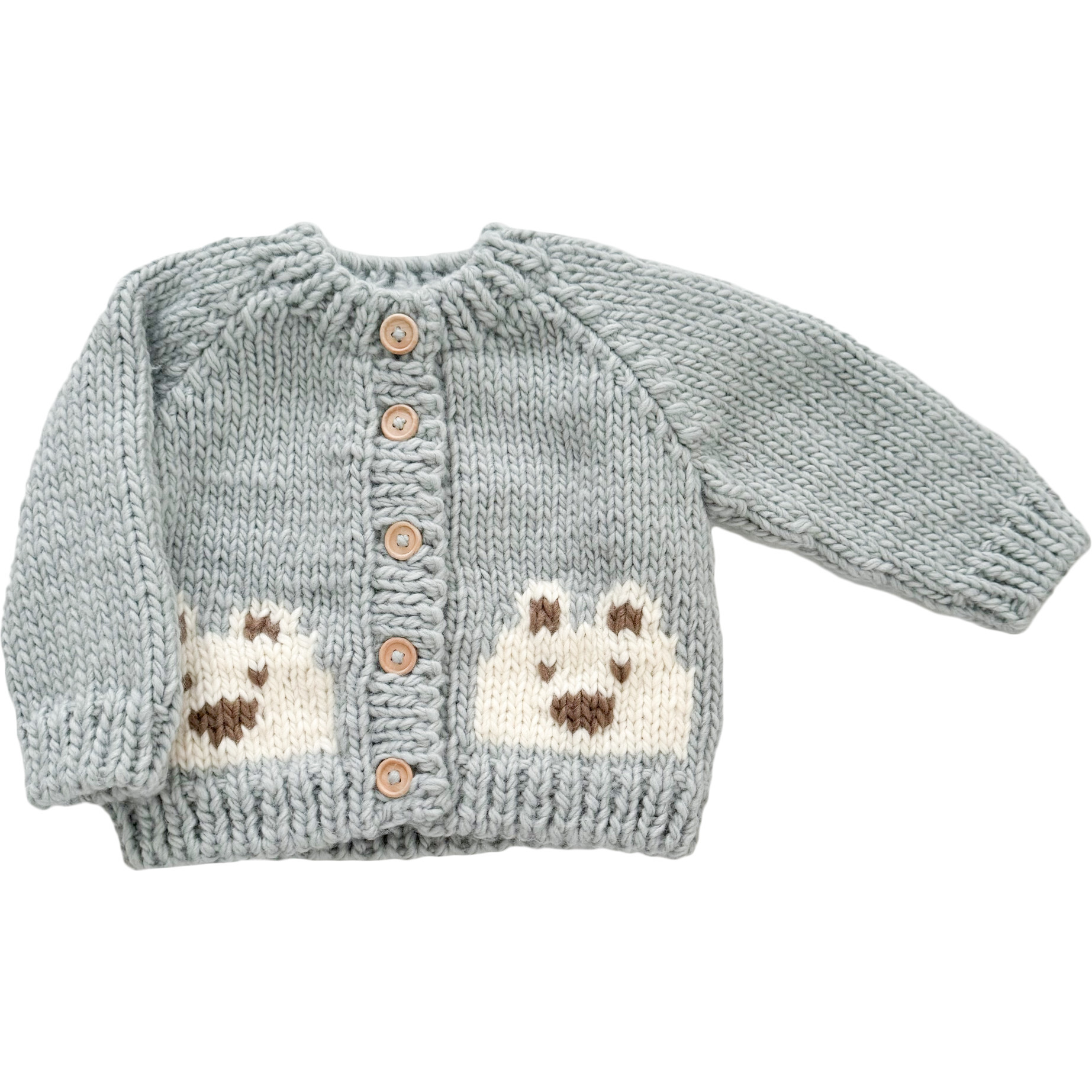 Bear Cardigan, Bowie Grey - Cardigans - 1