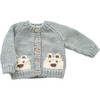 Bear Cardigan, Bowie Grey - Cardigans - 1 - thumbnail