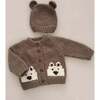 Bear Cardigan, Tan - Cardigans - 2