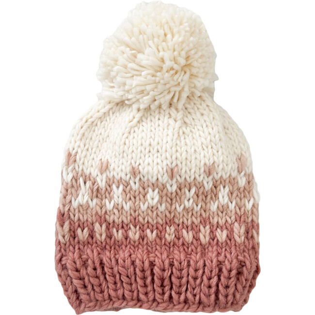 Nell Stripe Hat, Rose/Blush