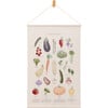 Artwork Vegetables Wall Hanging Poster, Cream - Wall Décor - 1 - thumbnail