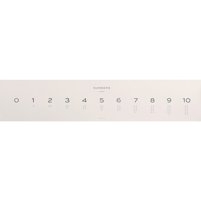 Decal: Numbers 1-10 Wall Sticker, Natural