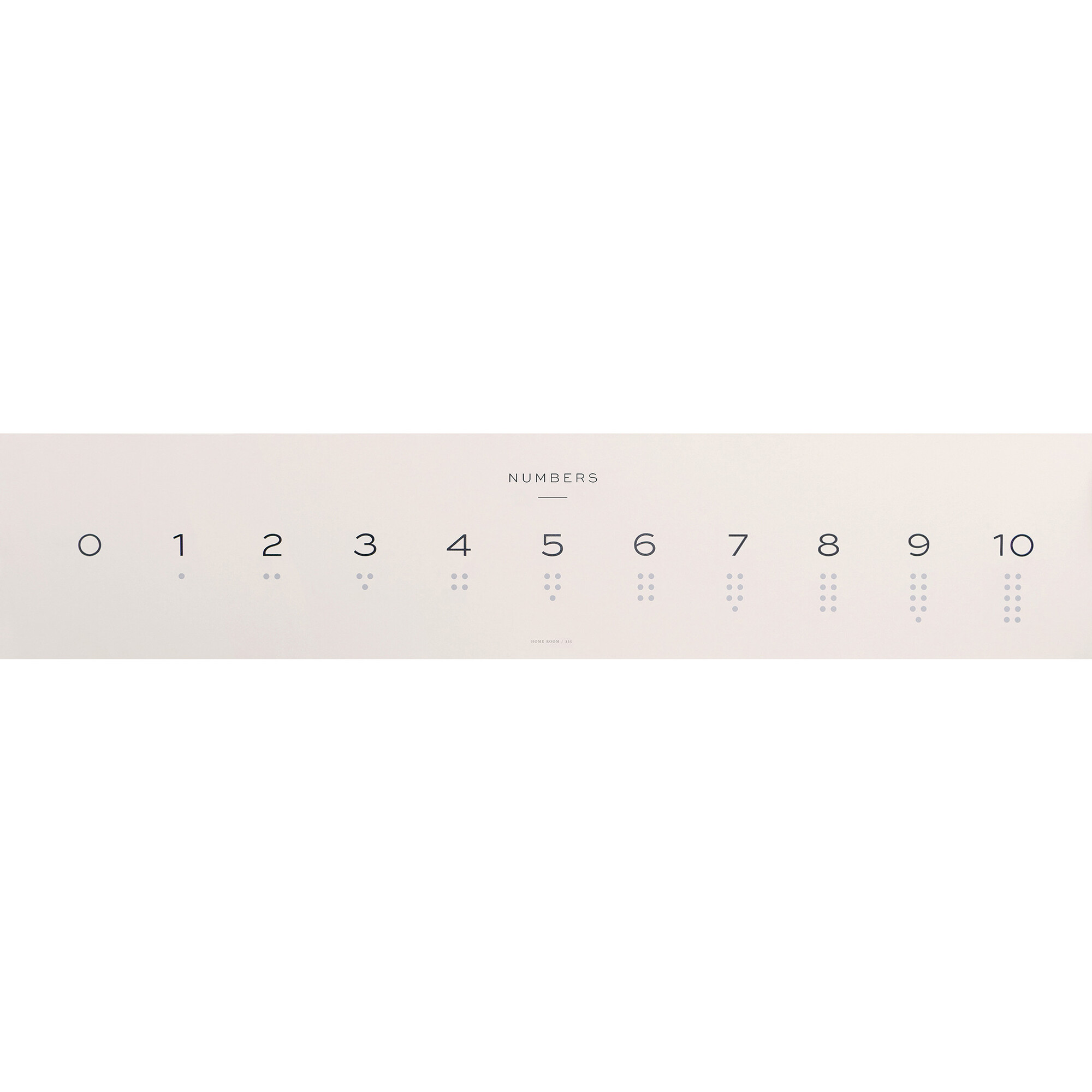 Decal: Numbers 1-10 Wall Sticker, Natural - Wall Décor - 1
